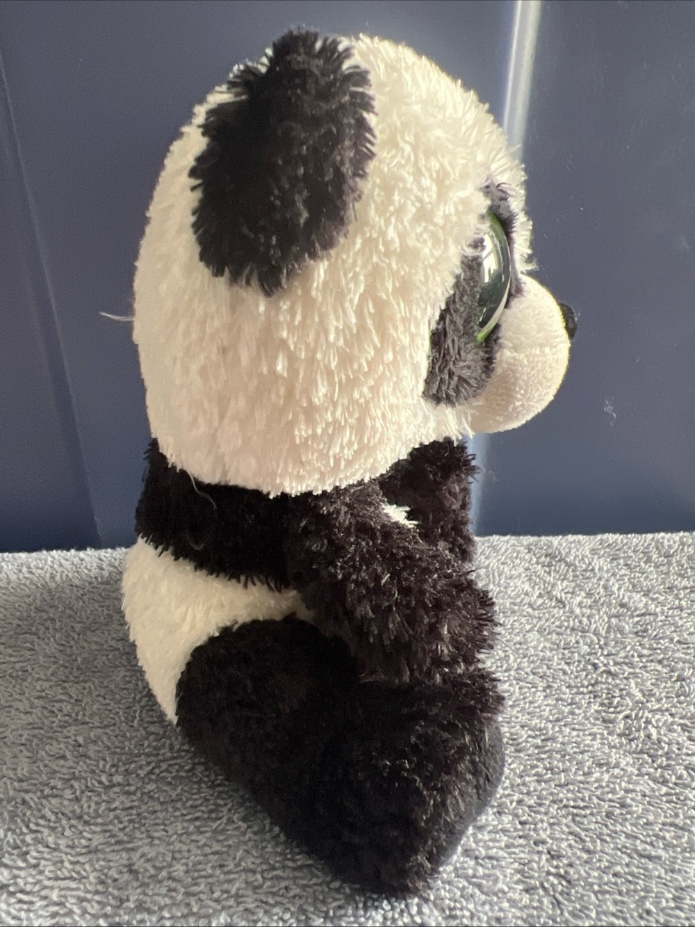 Ty Beanie Boos Bamboo Panda 6” Plush Stuffed Animal Toy 2013 Retired Green Eyes - Picture 3 of 6